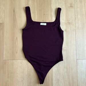 Aritzia Babaton Plum Bodysuit Tank (m)